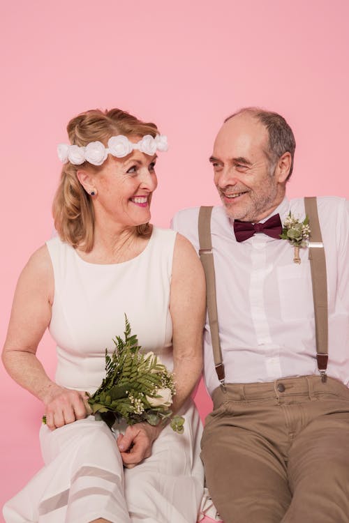 Elderly Couple Happily Married