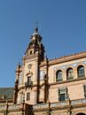 The Spire of the Building at the Plaza De España