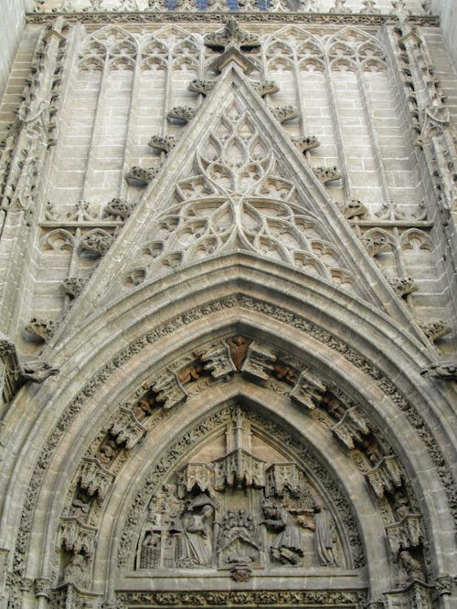 Low Angle Shot of Cathedral of Barcelona 