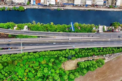 Aerial Footage of Expressway 