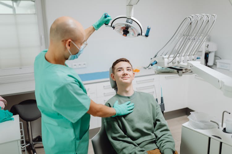 Patient Having An Appointment With A Dentist 