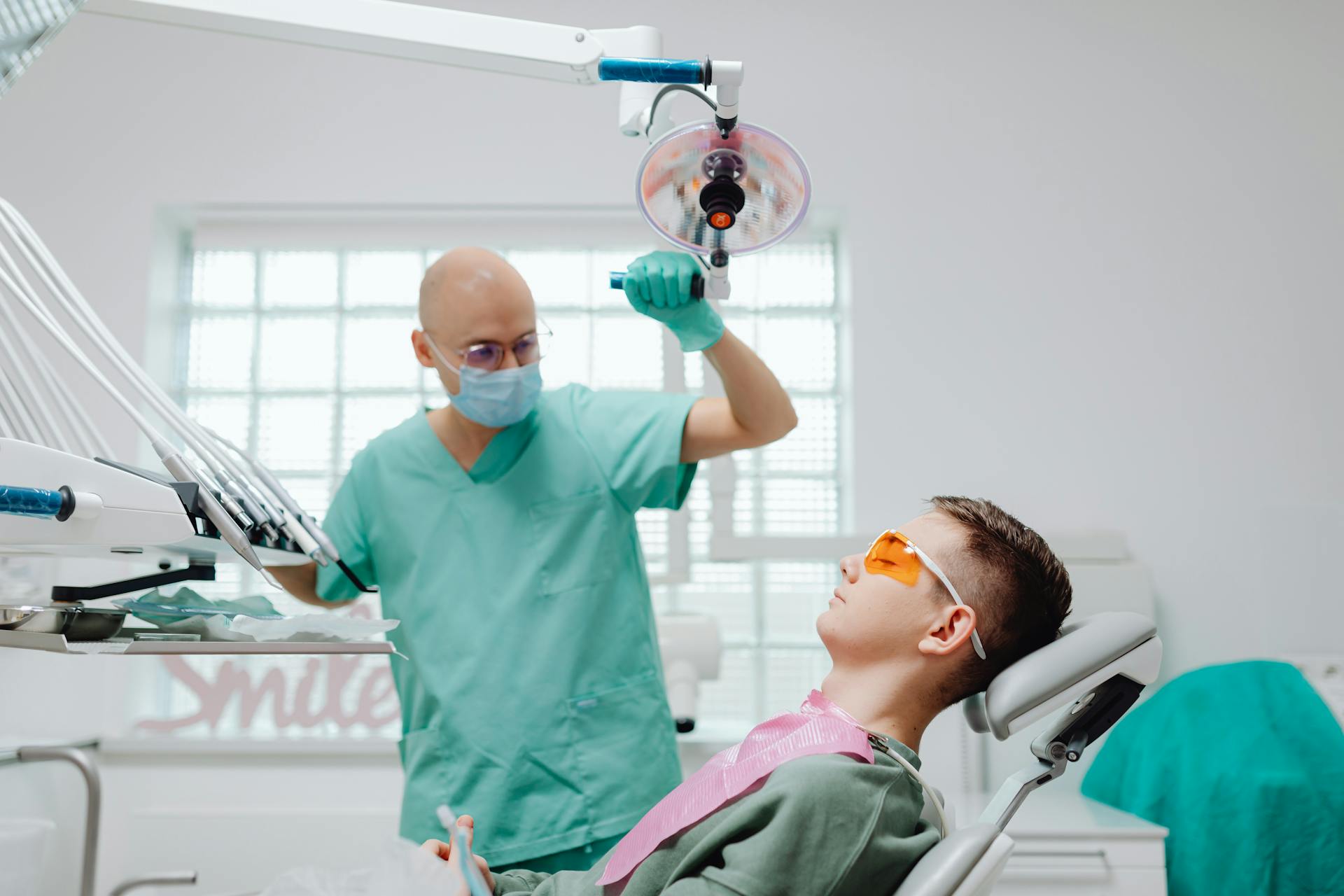 A Dentist with a Patient