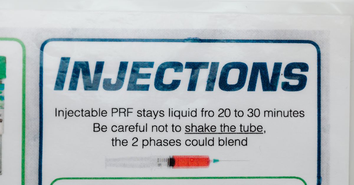 Pre Injection Information Close Up of Injections Information · Free Stock Photo