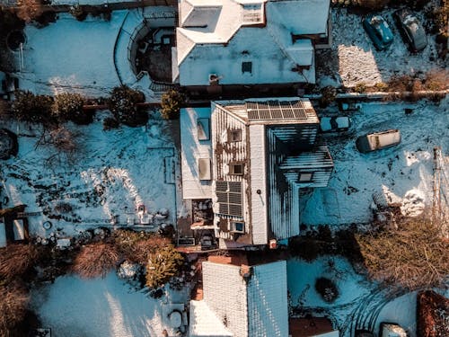 Gratis stockfoto met daken, dronefoto, huizen