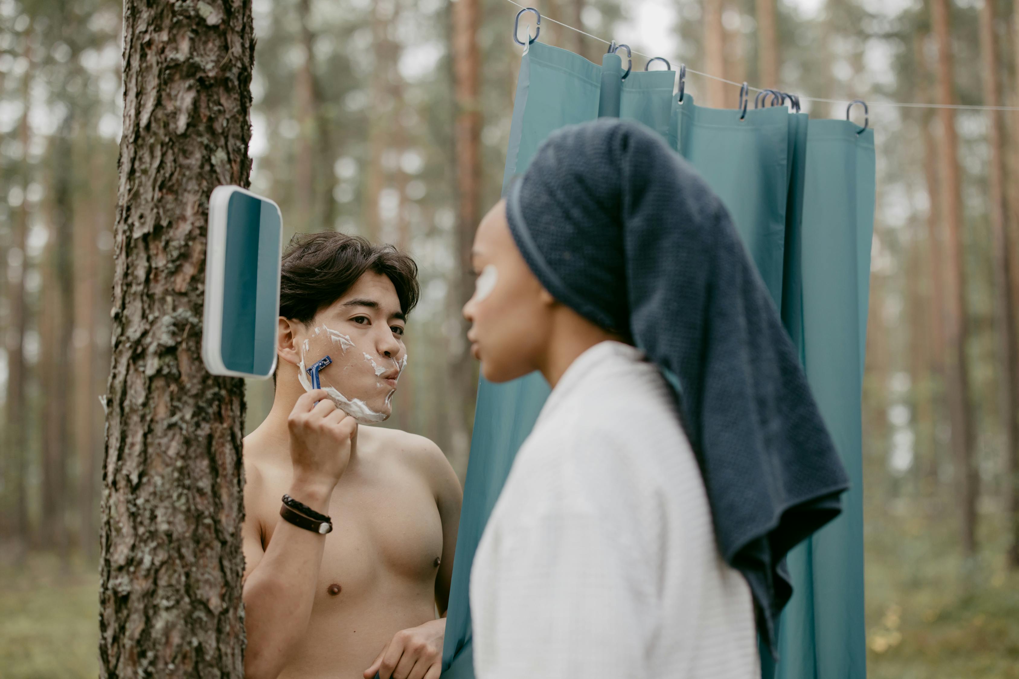 A Woman Looking at the Mirror