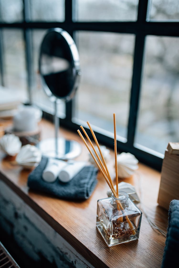 Reed Sticks On The Table