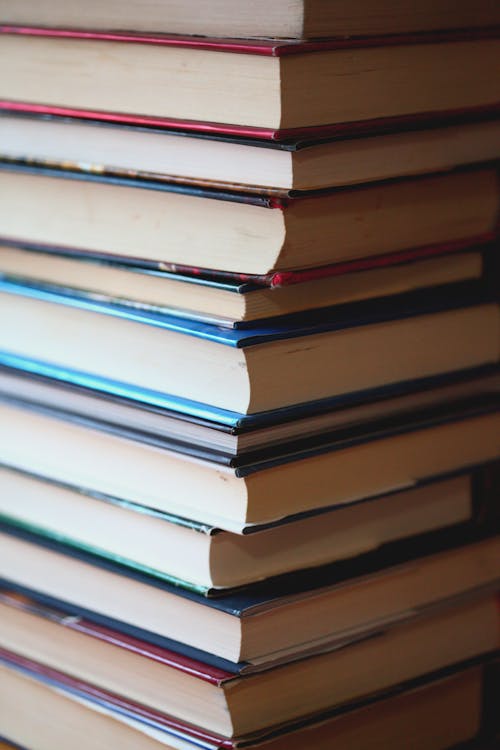 Free Books in Close Up Photography Stock Photo