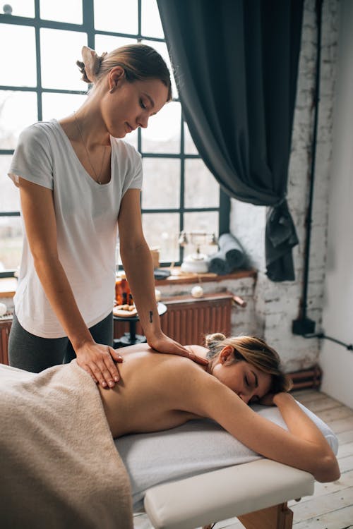 A Woman having a Massage