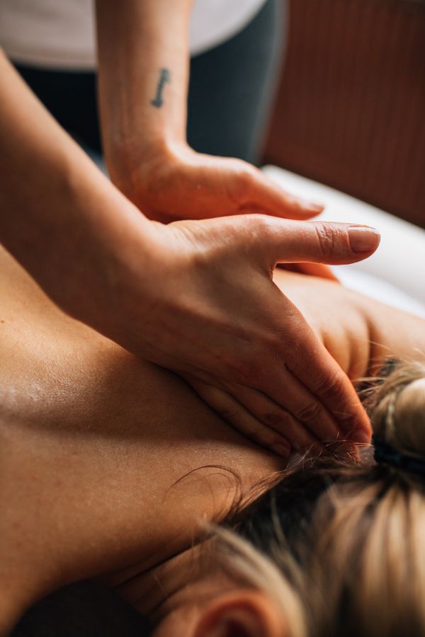 Home massage service setup at doorstep