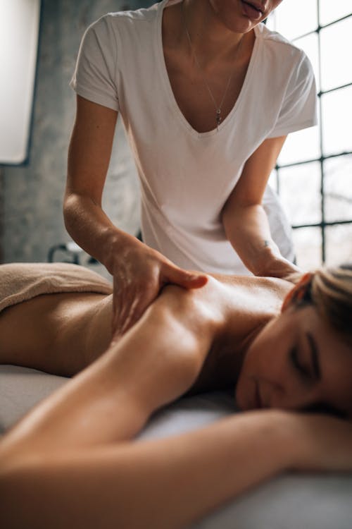 A Woman having a Massage