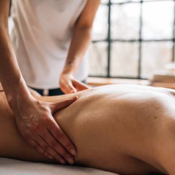 Gentle full-body lymphatic massage