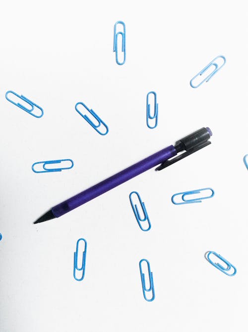 Free stock photo of at work, blue, color pencil