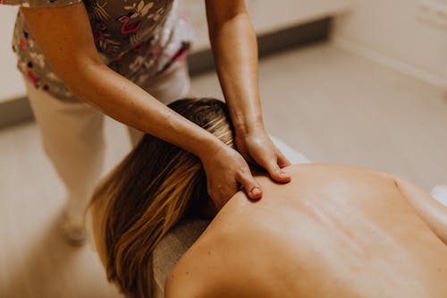 Free 
A Woman Having a Massage Stock Photo