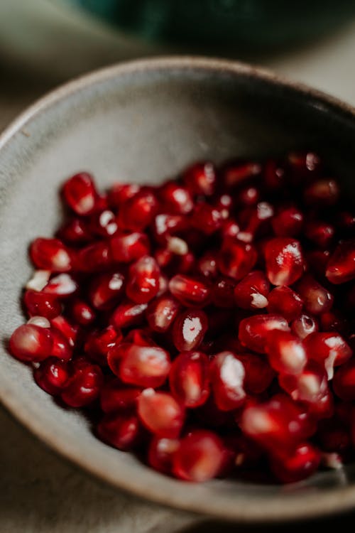 Pomegranate Seeds in a Bowl