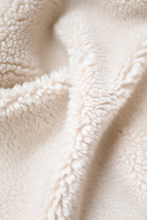 White Smooth Fabric in Close Up Photography