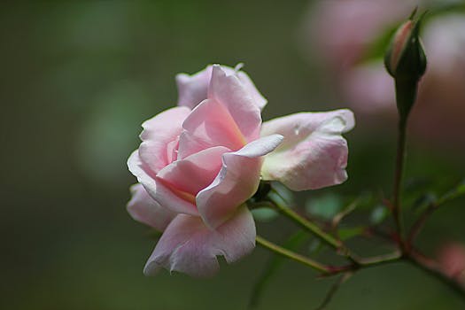 Pink Rose Close Up Photography