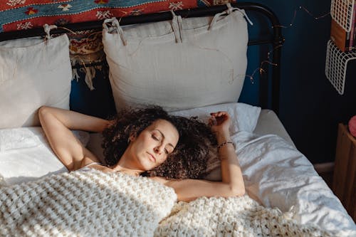 Free A Woman in a Deep Slumber Stock Photo