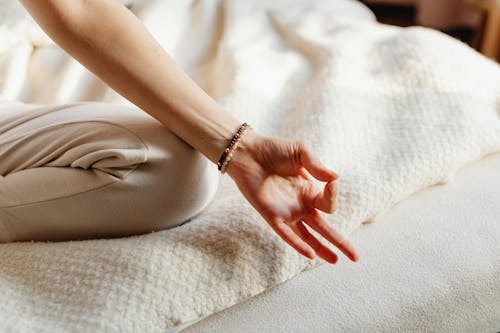 Free Close Up of Hand of Woman in Yoga Pose Stock Photo