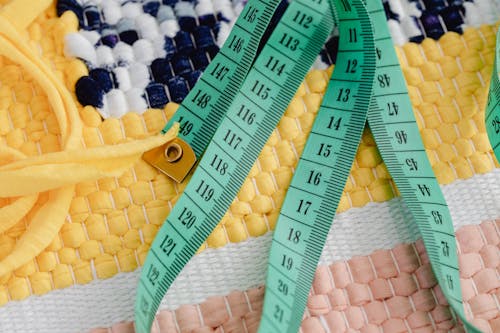 Measuring Tape on Handmade Wool Textile