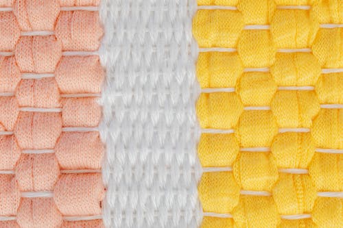 Free Yarn Woven in a Pattern Stock Photo