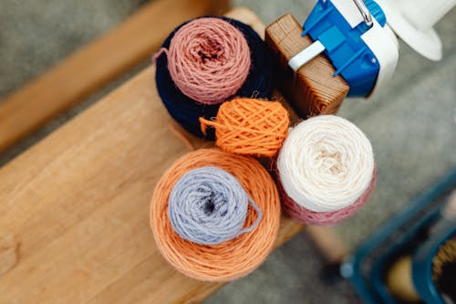 Free Close-up of Pile on Wool Bobbins Stock Photo