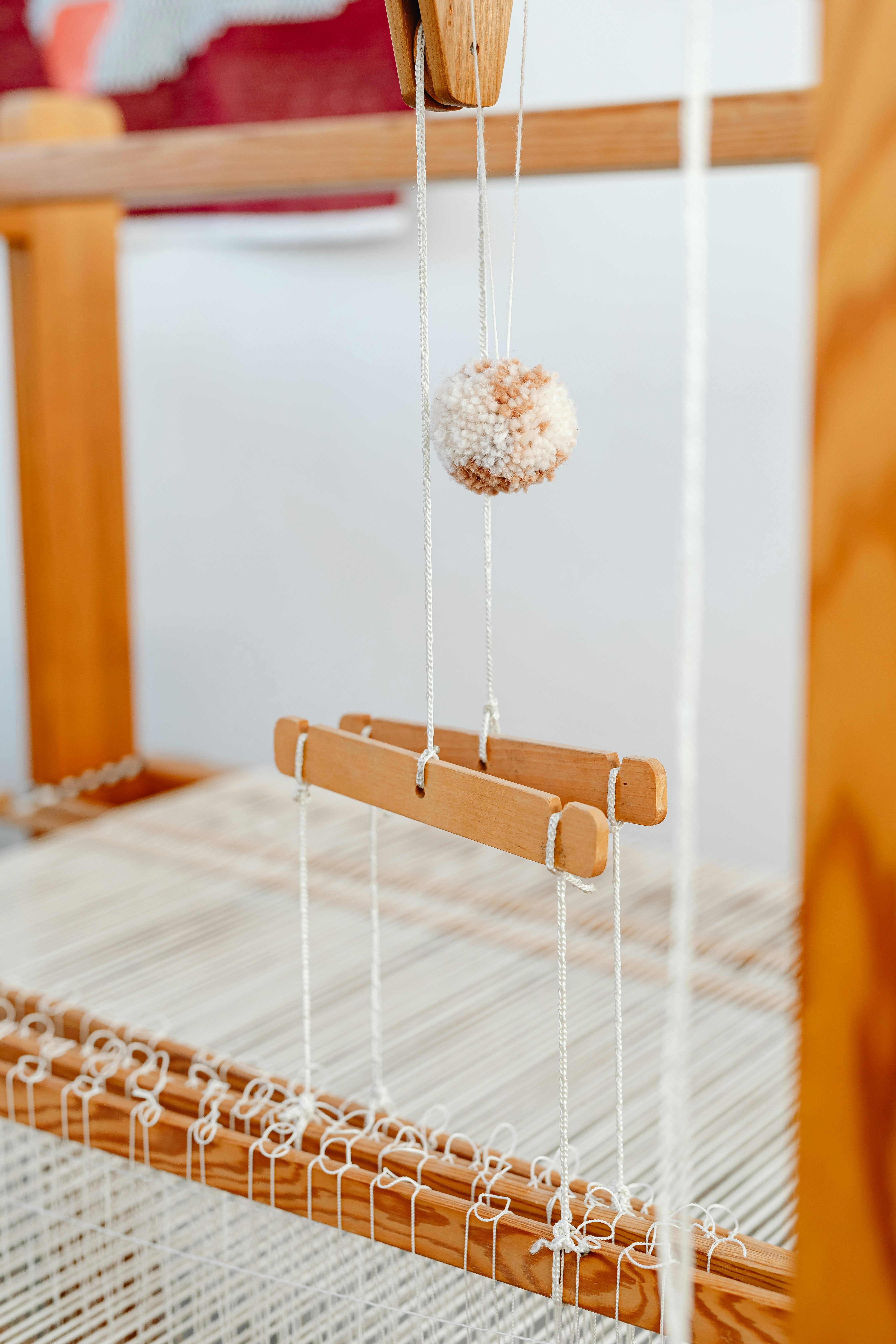 close up of a loom