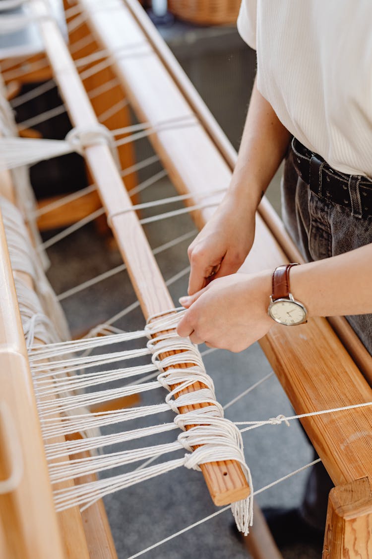 Wooden Weaving Machine