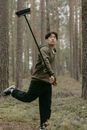Free stock photo of absurde, adult, broomstick