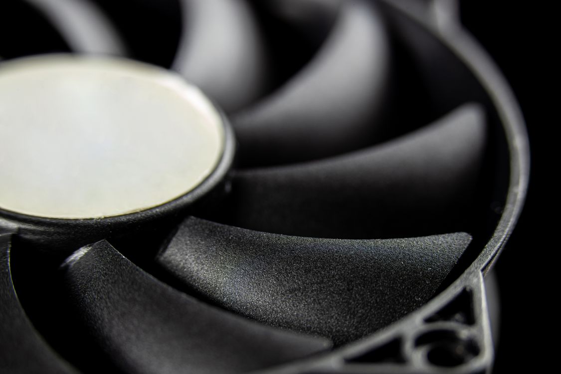 Macro Photography Of A Computer Fan · Free Stock Photo