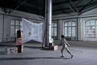 Woman Inside A Building