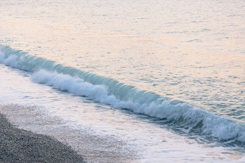 Photo of Crashing Waves On Seashore
