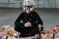 Man Wearing A Helmet