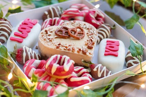 Assorted Sweets In A White Box