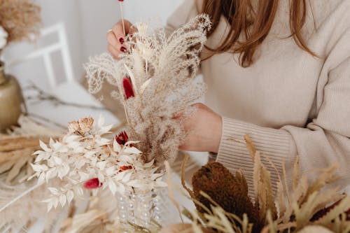 Woman Hands with Flowers