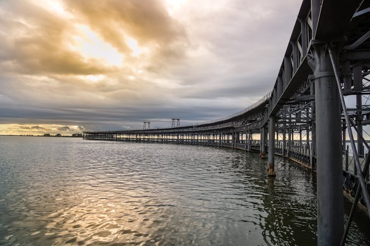 The Rio Tinto Pier In Huelva, Spain