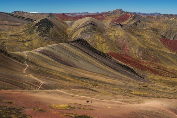 The Rainbow Mountain In The Andes Of Peru