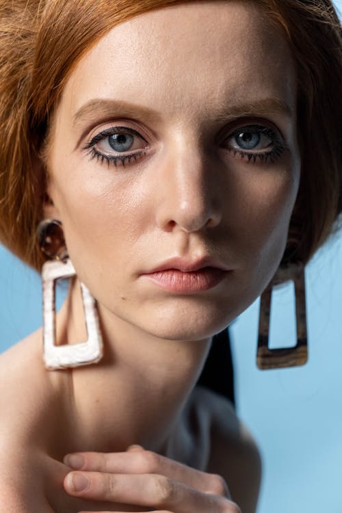 Close-up Shot of a Woman's Face