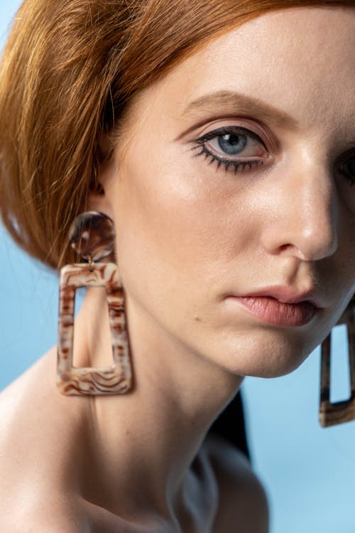 Portrait of a Woman Wearing Earrings