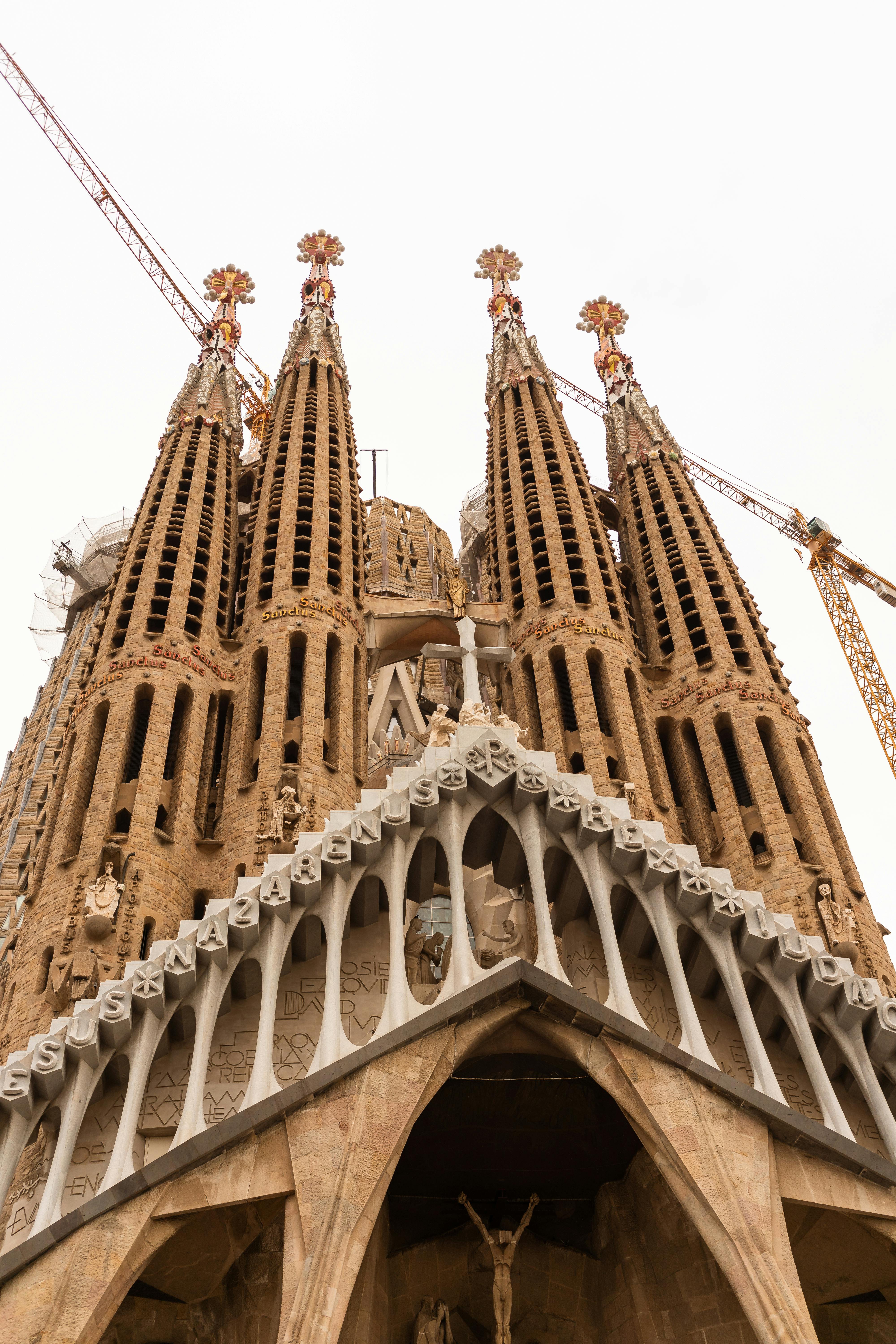 facade of sagrada familia church