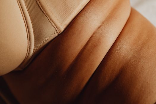 Skin Fold of a Woman's 