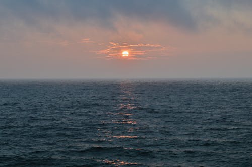 Kostnadsfri bild av fredlig, gyllene timmen, hav