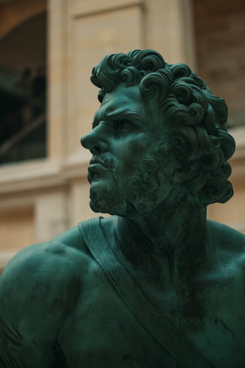 Close-up Shot of a Statue in a Museum