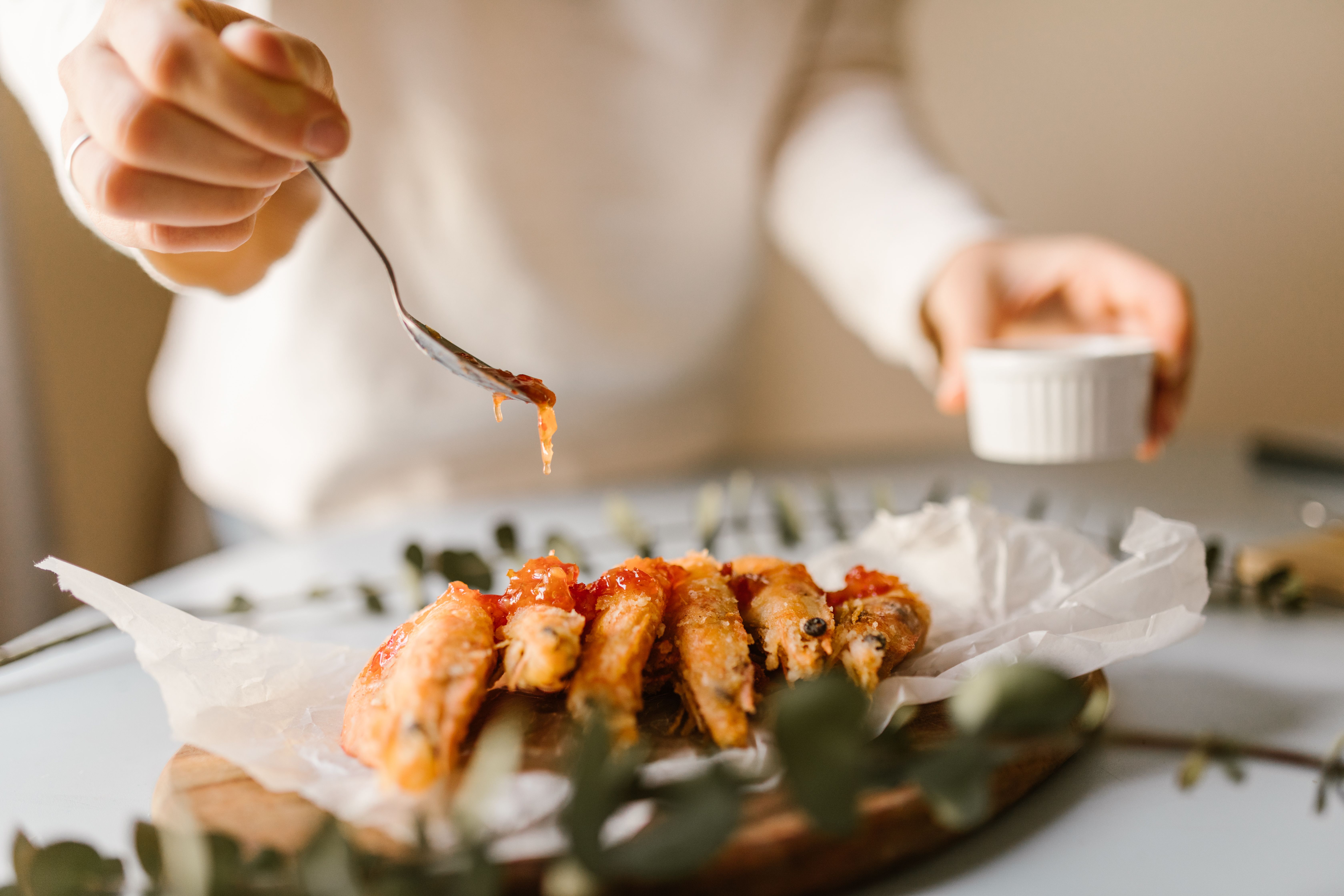 Smoky Shrimp & Grits with a Herb Crust