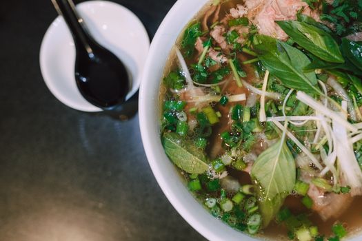 Pho With Meat Soup