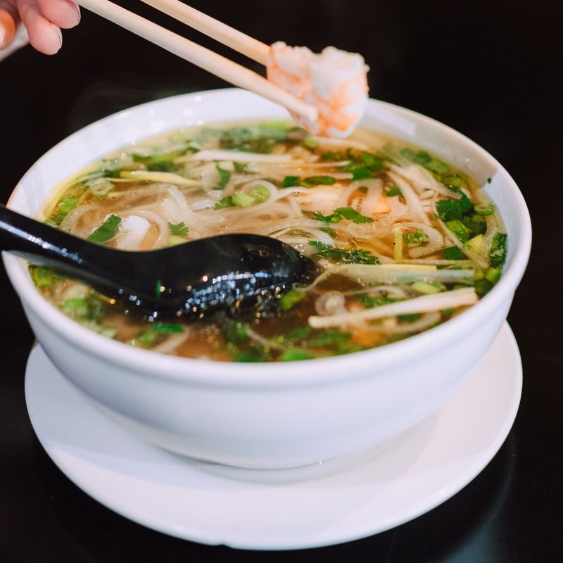 Vietnamese Lemongrass Shrimp and Glass Noodle Chowder