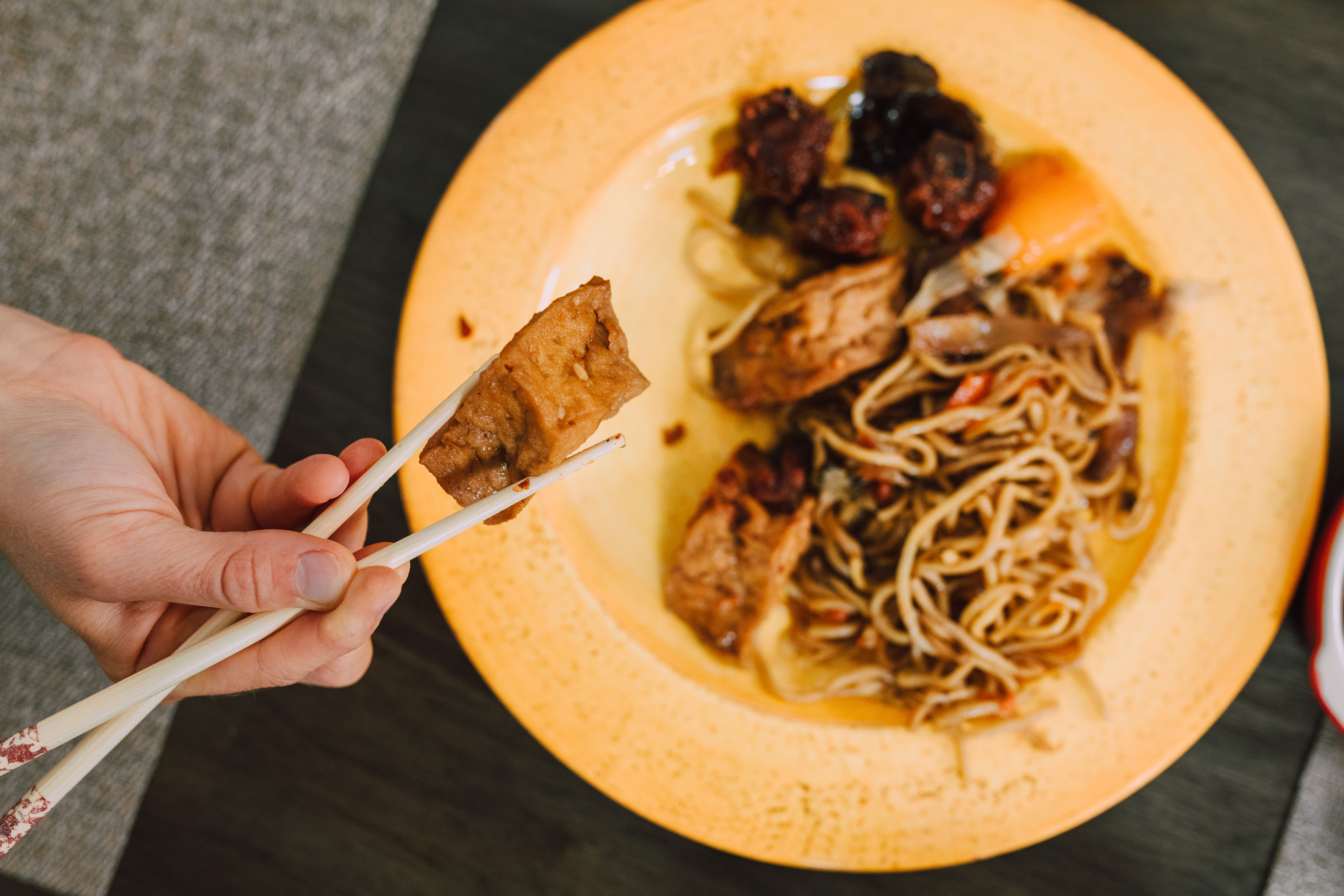 Cantonese Chow Mein in Black Bean Sauce