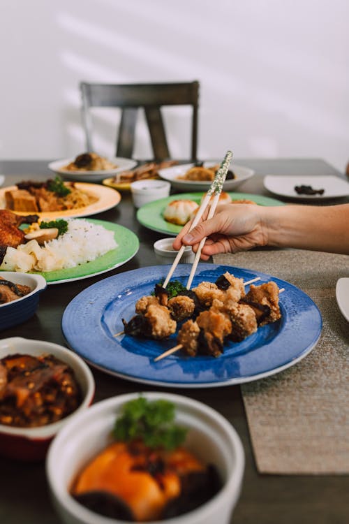 Ingyenes stockfotó asztal, ázsiai konyha, élelmiszer-fotózás témában