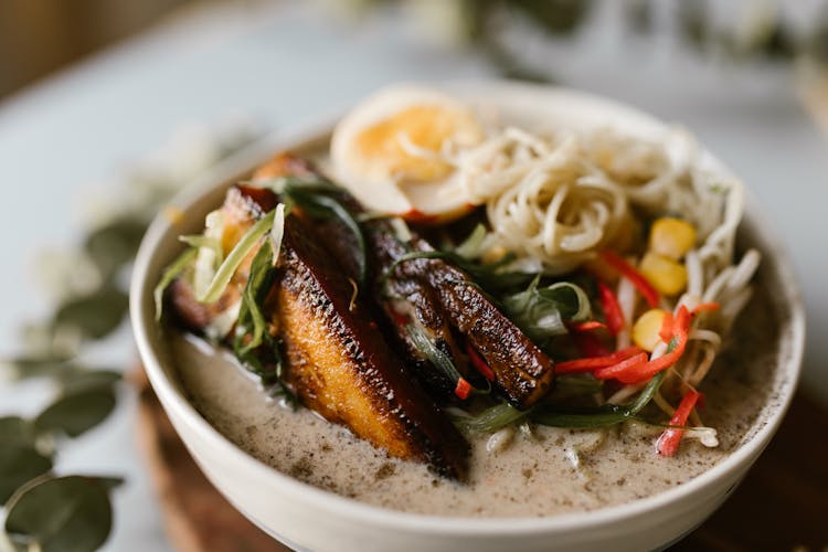 Cooked Dish On Ceramic Bowl