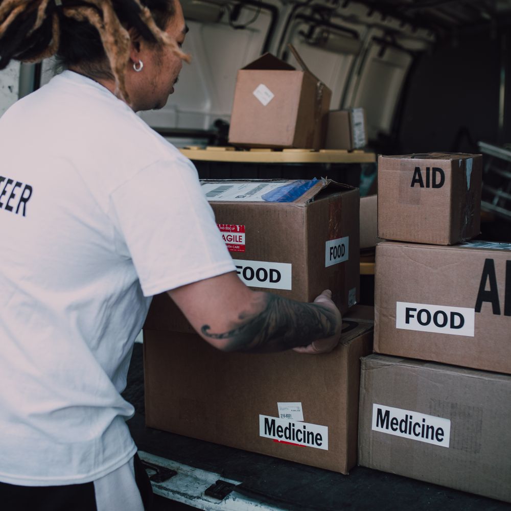 Marston — belongings being loaded for transport to storage