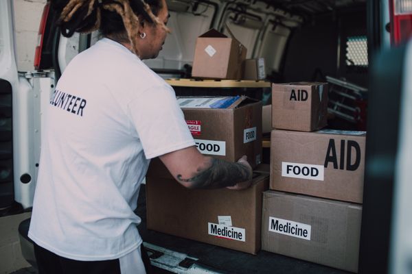 Humanitarian Aid Relief Cargo Distribution